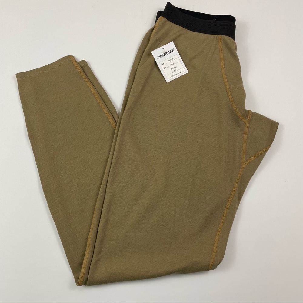 NWT Polarmax Tan Double Layer Tights Mens Medium